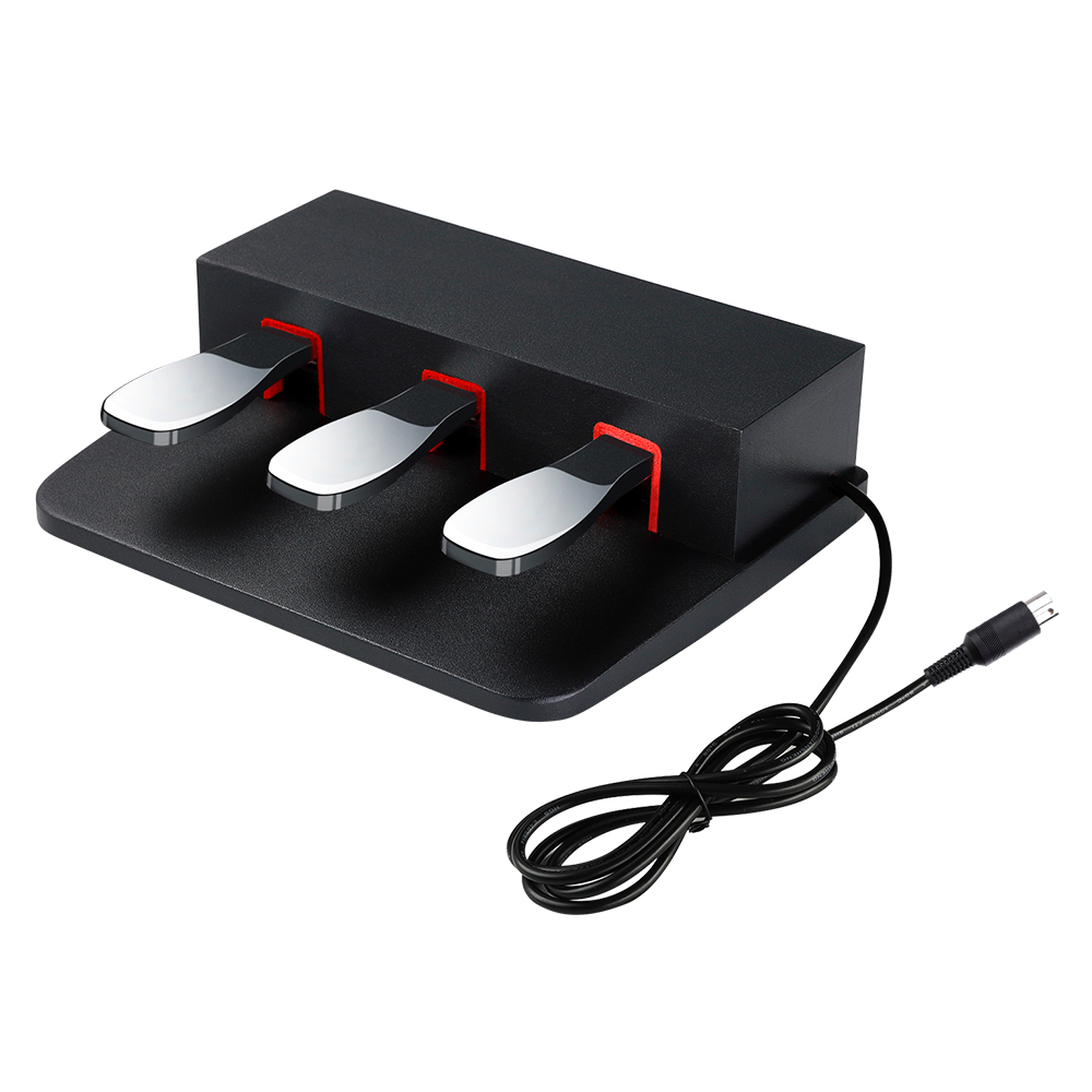 P3R1 3 pedal for digital keyboard piano Three foot pedal unit